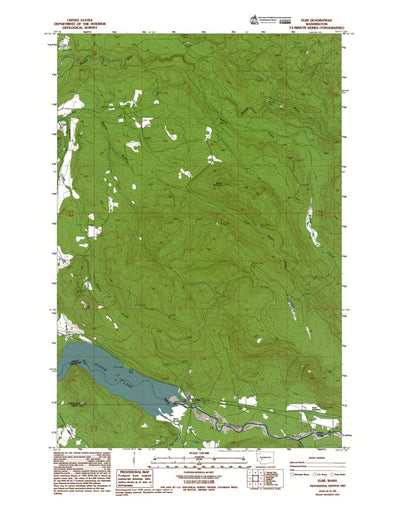 Western Michigan University WA-Elbe: Authoritative US Topos 1987 digital map