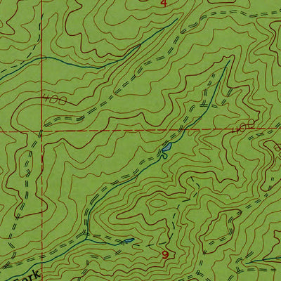Western Michigan University WA-Elkhorn Creek: Authoritative US Topos 1986 digital map