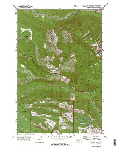 Western Michigan University WA-Golden Lakes: Authoritative US Topos 1971 digital map