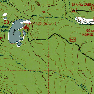 Western Michigan University WA-Green Mountain: Authoritative US Topos 1994 digital map