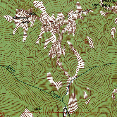 Western Michigan University WA-Hamilton Buttes: Authoritative US Topos 1994 digital map