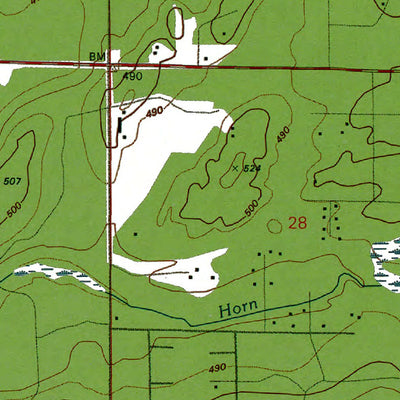 Western Michigan University WA-Harts Lake: Authoritative US Topos 1990 digital map