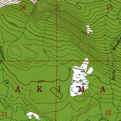Western Michigan University WA-Jennies Butte: Authoritative US Topos 1970 digital map