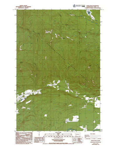 Western Michigan University WA-Kiona Peak: Authoritative US Topos 1987 digital map