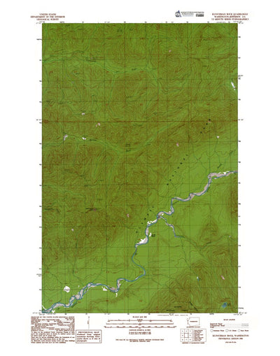 Western Michigan University WA-Kloochman Rock: Authoritative US Topos 1990 digital map