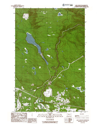 Western Michigan University WA-Lake Chaplain: Authoritative US Topos 1989 digital map