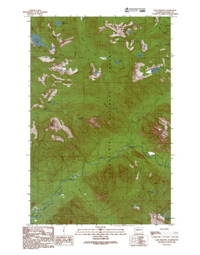 Western Michigan University WA-Lake Philippa: Authoritative US Topos 1989 digital map