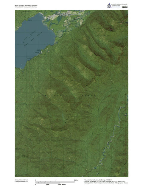 Western Michigan University WA-Lake Quinault East: GeoChange 1985-2011 digital map