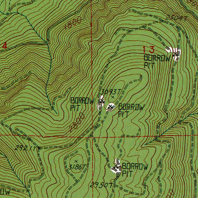 Western Michigan University WA-Lakeview Peak: Authoritative US Topos 1983 digital map