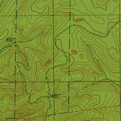 Western Michigan University WA-Larsen Creek: Authoritative US Topos 1990 digital map
