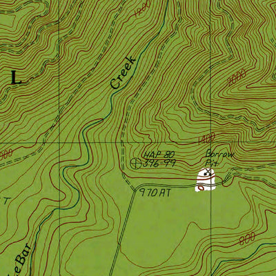 Western Michigan University WA-Lighning Peak: Authoritative US Topos 1990 digital map