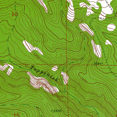 Western Michigan University WA-Lost Horse Plateau: Authoritative US Topos 1970 digital map