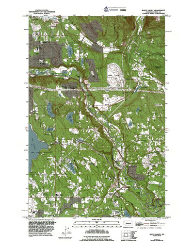Western Michigan University WA-Maple Valley: Authoritative US Topos 1995 digital map