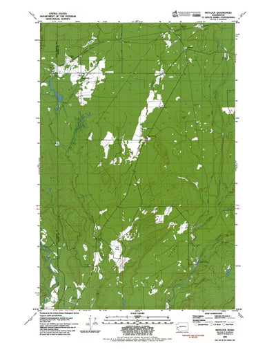 Western Michigan University WA-Matlock: Authoritative US Topos 1981 digital map
