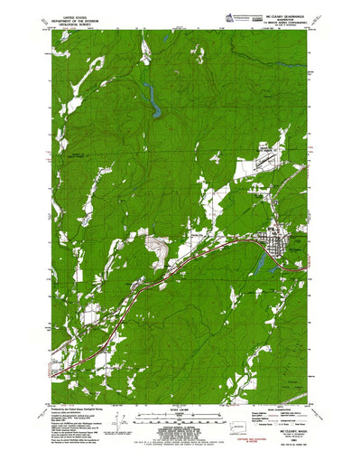Western Michigan University WA-McCleary: Authoritative US Topos 1981 digital map
