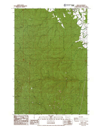 Western Michigan University WA-Menlo: Authoritative US Topos 1986 digital map