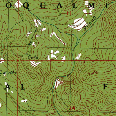 Western Michigan University WA-Mount Clifty: Authoritative US Topos 1989 digital map