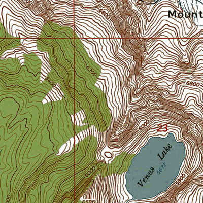 Western Michigan University WA-Mount Daniel: Authoritative US Topos 1965 digital map