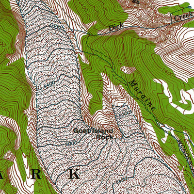 Western Michigan University WA-Mowich Lake: Authoritative US Topos 1971 digital map