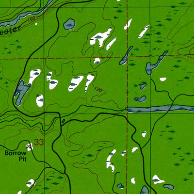 Western Michigan University WA-Nahwatzel Lake: Authoritative US Topos 1981 digital map