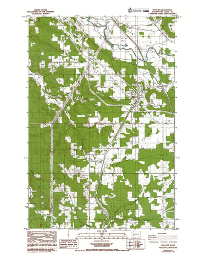 Western Michigan University WA-Napavine: Authoritative US Topos 1985 digital map