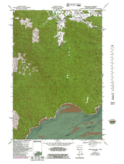 Western Michigan University WA-OR-Knappton: Authoritative US Topos 1949 digital map