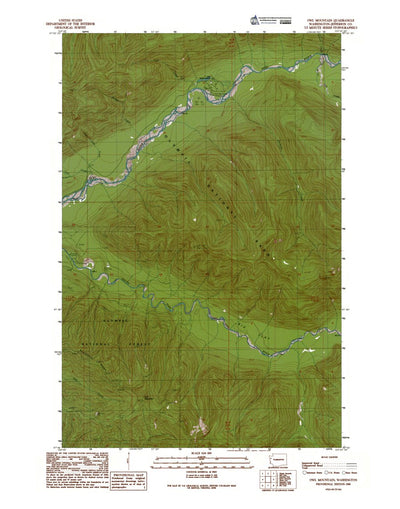 Western Michigan University WA-Owl Mountain: Authoritative US Topos 1990 digital map