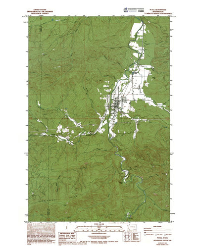 Western Michigan University WA-Pe Ell: Authoritative US Topos 1986 digital map