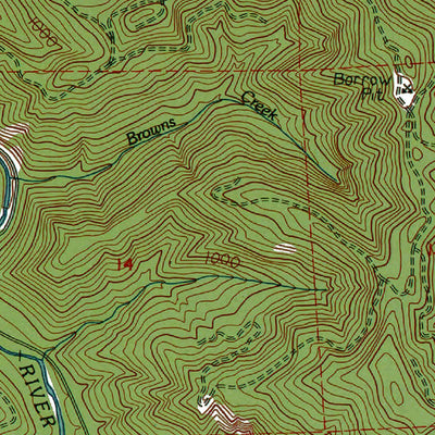 Western Michigan University WA-Pe Ell: Authoritative US Topos 1986 digital map