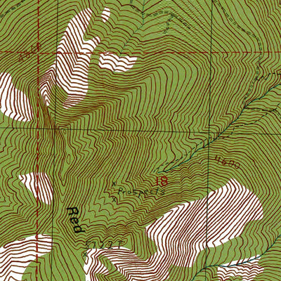 Western Michigan University WA-Polallie Ridge: Authoritative US Topos 1989 digital map