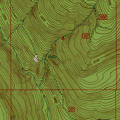 Western Michigan University WA-Purcell Mnt: Authoritative US Topos 1994 digital map