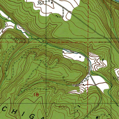 Western Michigan University WA-Rachester: Authoritative US Topos 1986 digital map