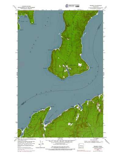 Western Michigan University WA-Seabeck: Authoritative US Topos 1953 digital map