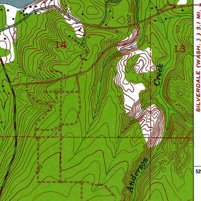 Western Michigan University WA-Seabeck: Authoritative US Topos 1953 digital map