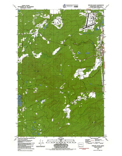 Western Michigan University WA-Shelton Valley: Authoritative US Topos 1981 digital map