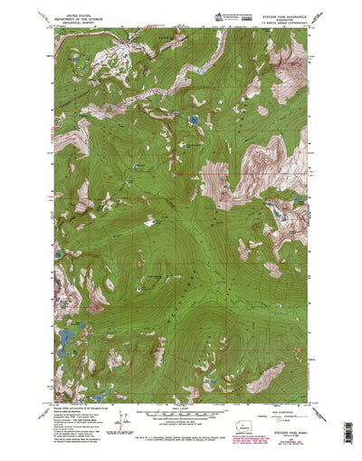 Western Michigan University WA-Stevens Pass: Authoritative US Topos 1965 digital map