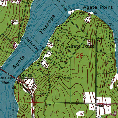 Western Michigan University WA-Suquamish: Authoritative US Topos 1953 digital map