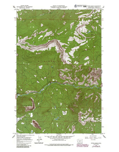 Western Michigan University WA-Tieton Bason: Authoritative US Topos 1967 digital map