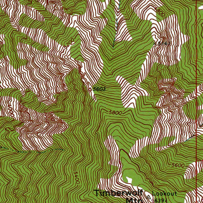 Western Michigan University WA-Timberwolf Mnt: Authoritative US Topos 1971 digital map