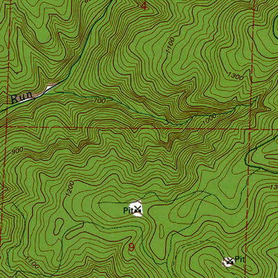 Western Michigan University WA-Vail: Authoritative US Topos 1990 digital map