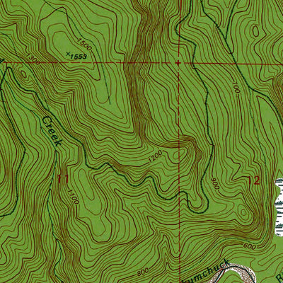 Western Michigan University WA-Vail: Authoritative US Topos 1990 digital map