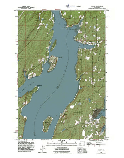Western Michigan University WA-Vaughn: Authoritative US Topos 1953 digital map