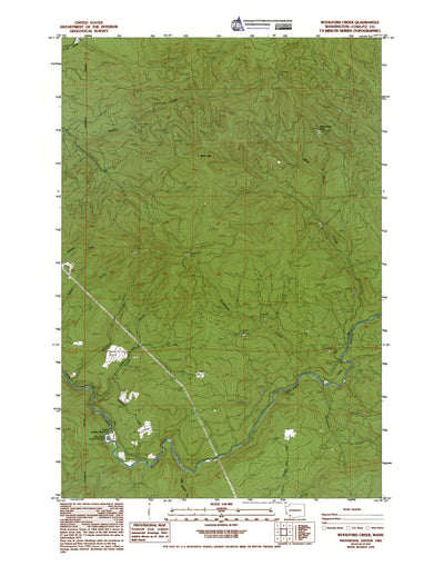 Western Michigan University WA-Woolford Creek: Authoritative US Topos 1985 digital map