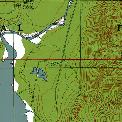 Western Michigan University WA-Wynoochee Lake: Authoritative US Topos 1990 digital map