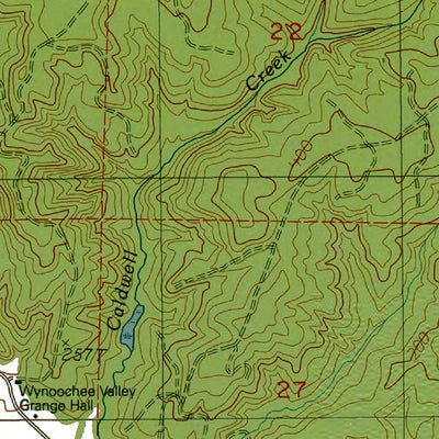 Western Michigan University WA-Wynoochee Valley SW: Authoritative US Topos 1990 digital map