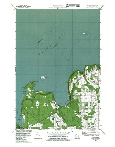 Western Michigan University WI-Ephraim: Authoritative US Topos 1982 digital map
