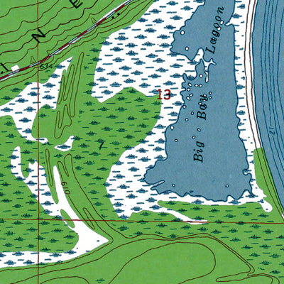 Western Michigan University WI-Madeline Island: Authoritative US Topos 1964 digital map