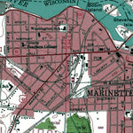 Western Michigan University WI-MI-Marinette West: Authoritative US Topos 1963 digital map