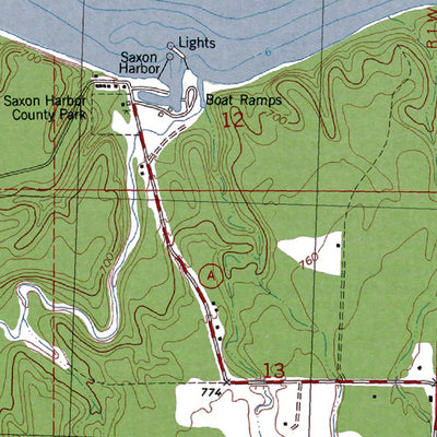 Western Michigan University WI-MI-Oronto Bay: Authoritative US Topos 1980 digital map