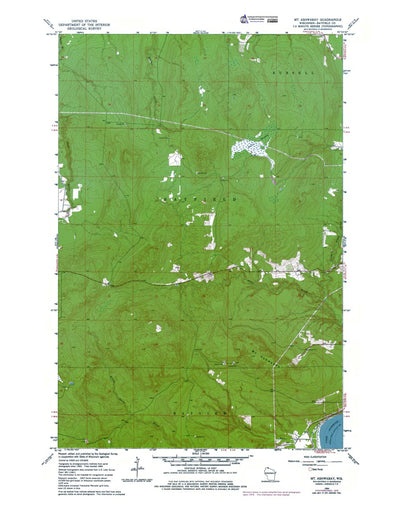 Western Michigan University WI-Mt Ashwabay: Authoritative US Topos 1964 digital map